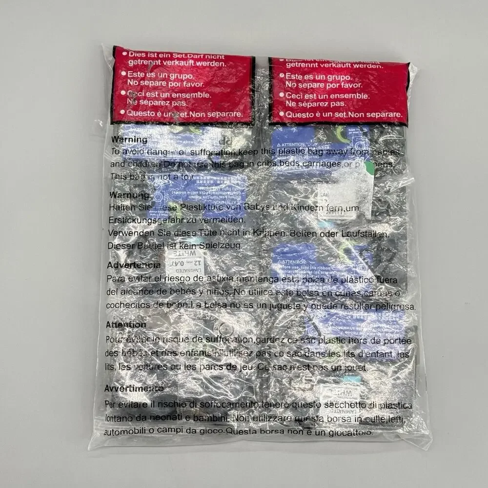 12mm Label Maker Tape Compatible for Brother P-Touch TZe-231 Black on White x 6